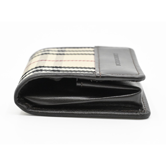 Burberry Nova Check Coin Case Wallet Logo Leather Canvas color beige unisex - Picture 6 of 7